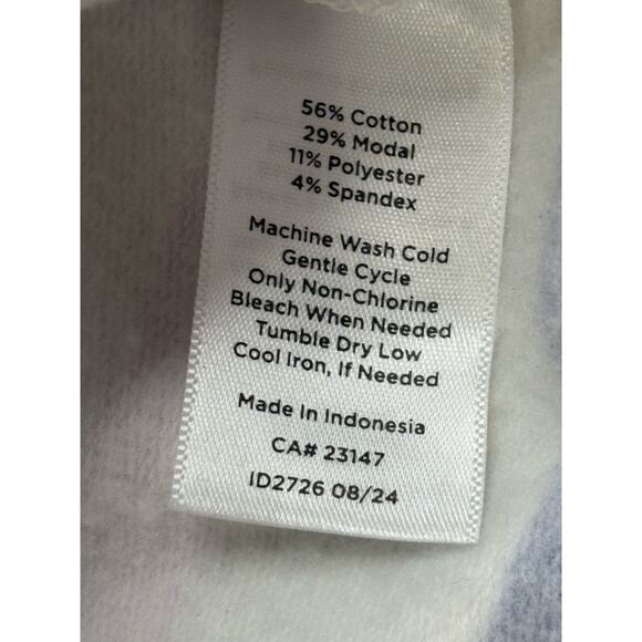 Talbots Rugby style striped cropped long sleeve shirt Size S/P - Picture 6 of 6